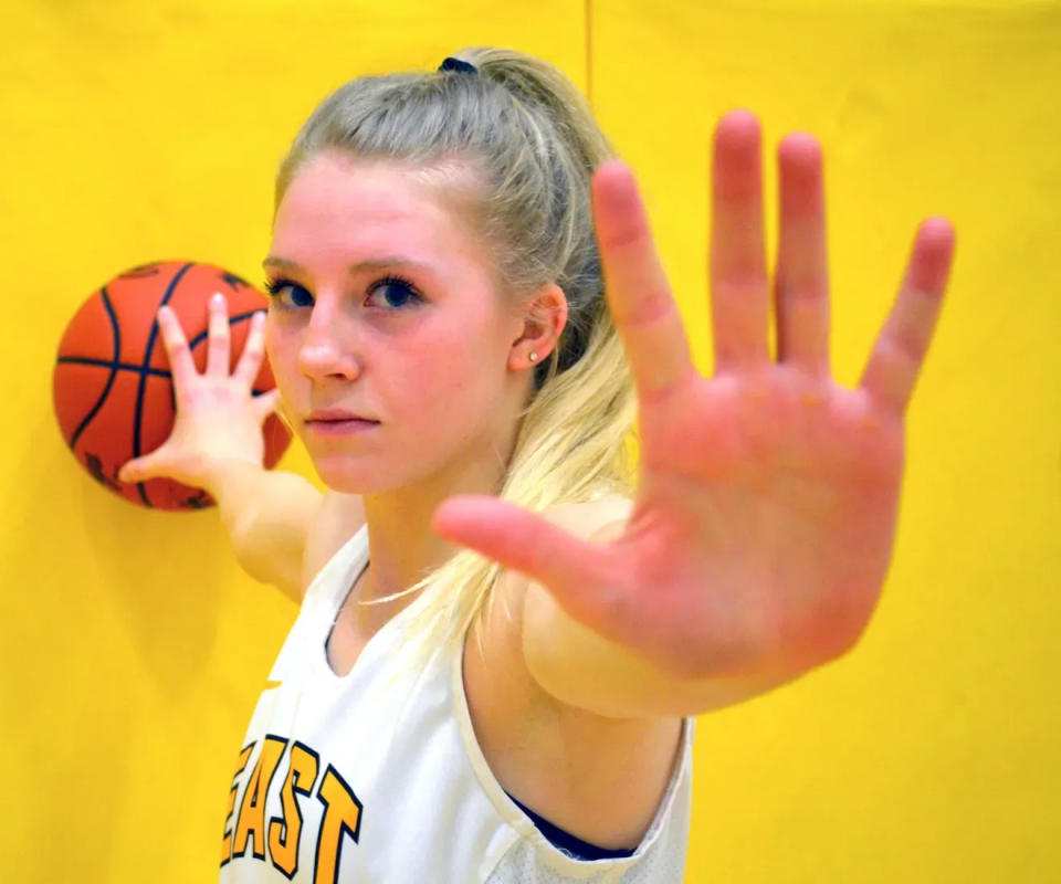 Meg Morehouse was all-state in two sports for Zeeland East.