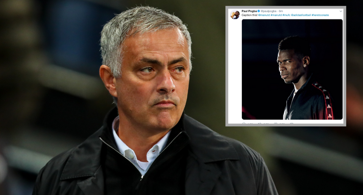 Paul Pogba posted a cheeky social media message after manager Jose Mourinho was fired