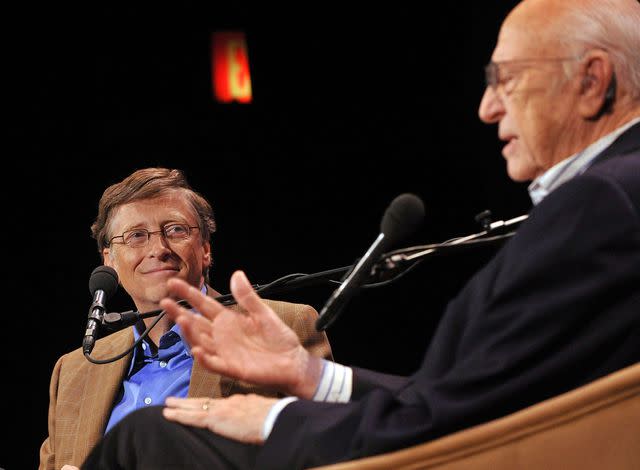 <p>Bobby Bank/WireImage</p> Bill Gates and his father Bill Gates, Sr. attend Bill Gates: A Conversation with My Father at the 92nd Street Y on June 2, 2010 in New York City.