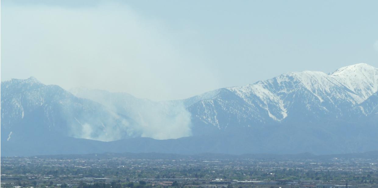 Firefighters on Wednesday began battling the Nob Fire, which had reached nearly 227 acres north of Lyle Creek in the San Bernardino National Forest.