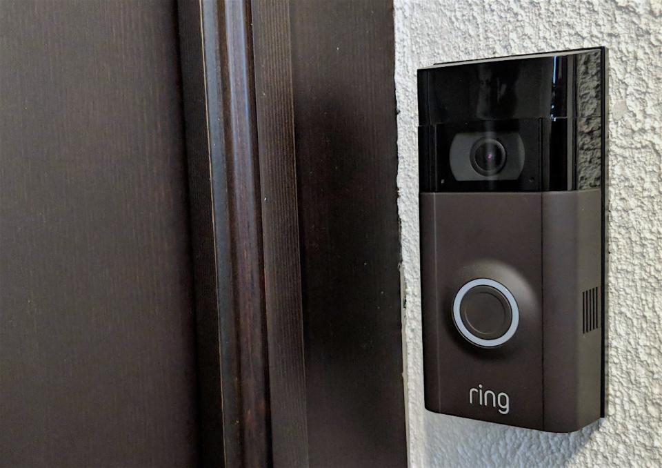 Video Doorbell 2, muy discreto, con carcasa marrón – Alexandra Guerrero