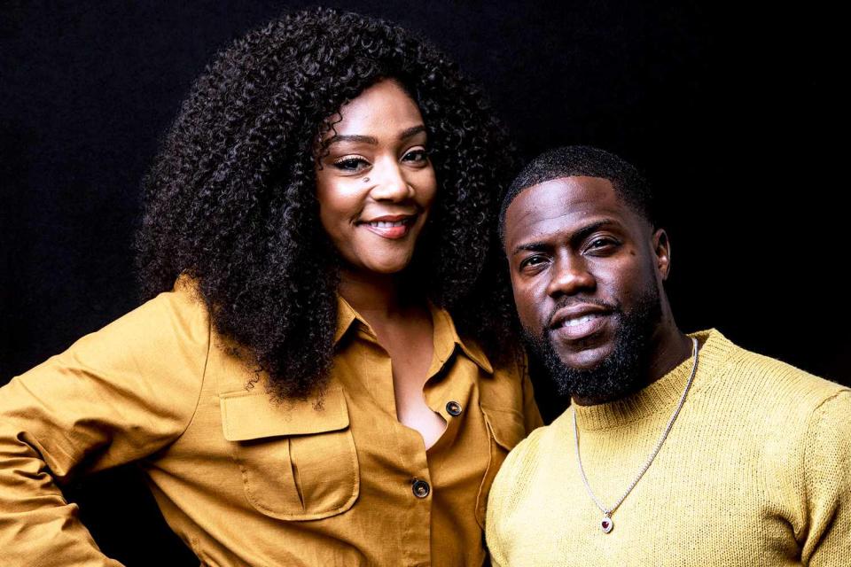 <p>Dominic Lorrimer/Fairfax Media via Getty Images via Getty</p> Tiffany Haddish and Kevin Hart on June 5, 2019