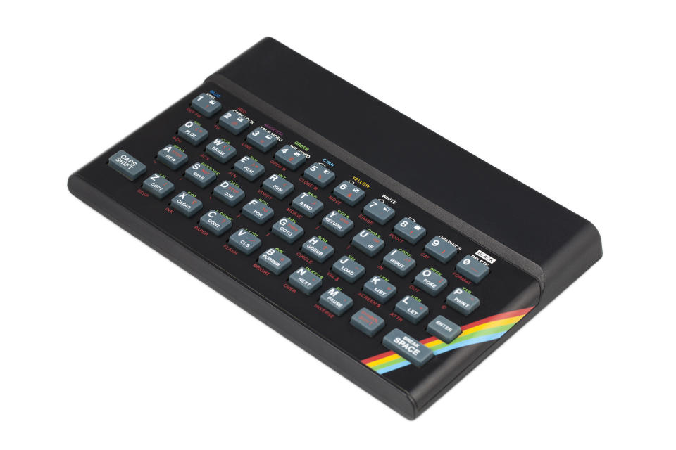 Teclado de un ordenador ZX Spectrum. Foto: Getty Images. 