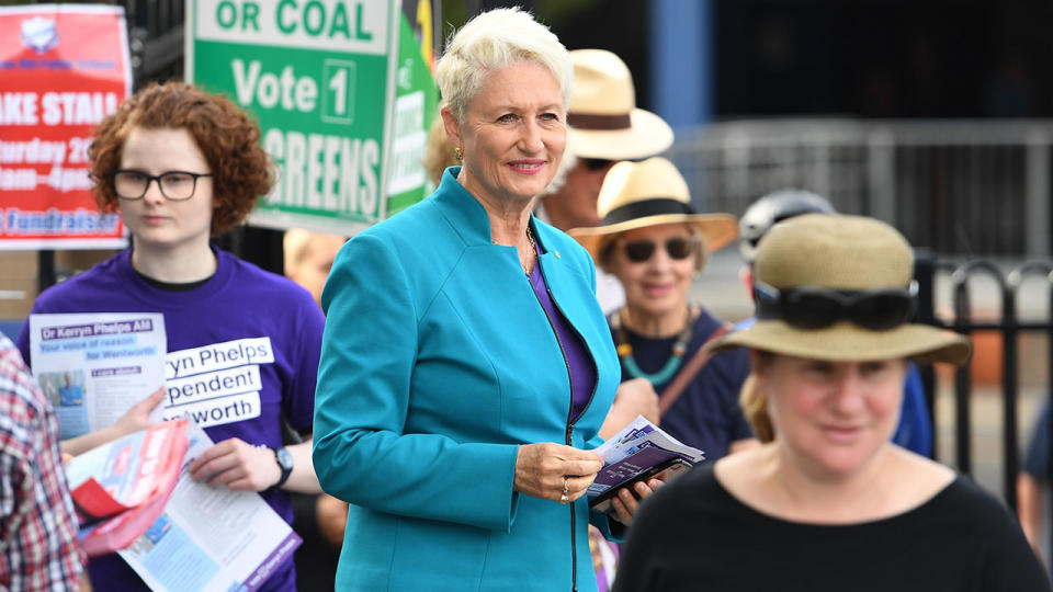 Independent candidate Kerryn Phelps has won the Wentworth by-election. Source: AAP