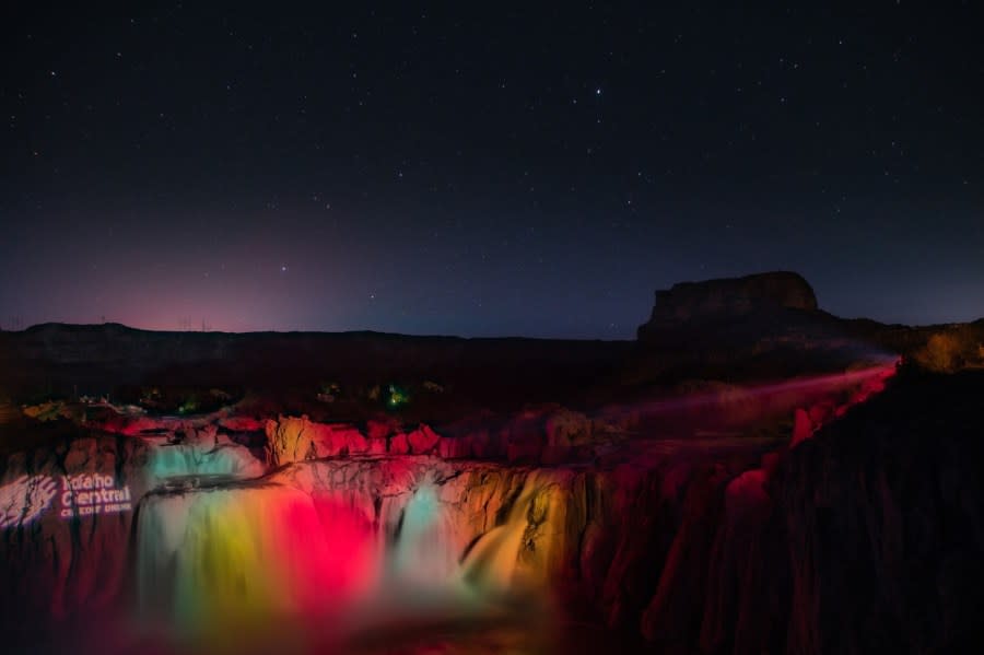 Shoshone Falls After Dark returns for the month of May. (Southern Idaho Tourism)