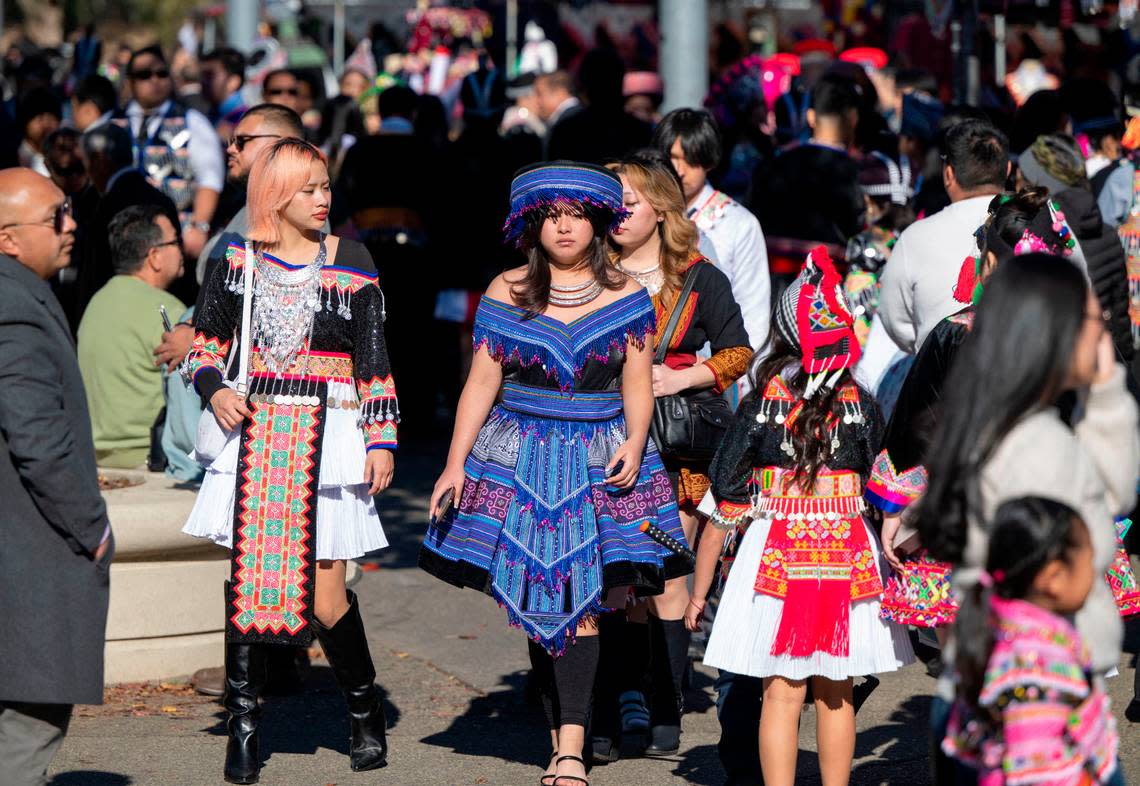 Thousands of Hmong community members gathered at Cal Expo this weekend to celebrate the Sacramento Hmong New Year festival Saturday. Lezlie Sterling/lsterling@sacbee.com