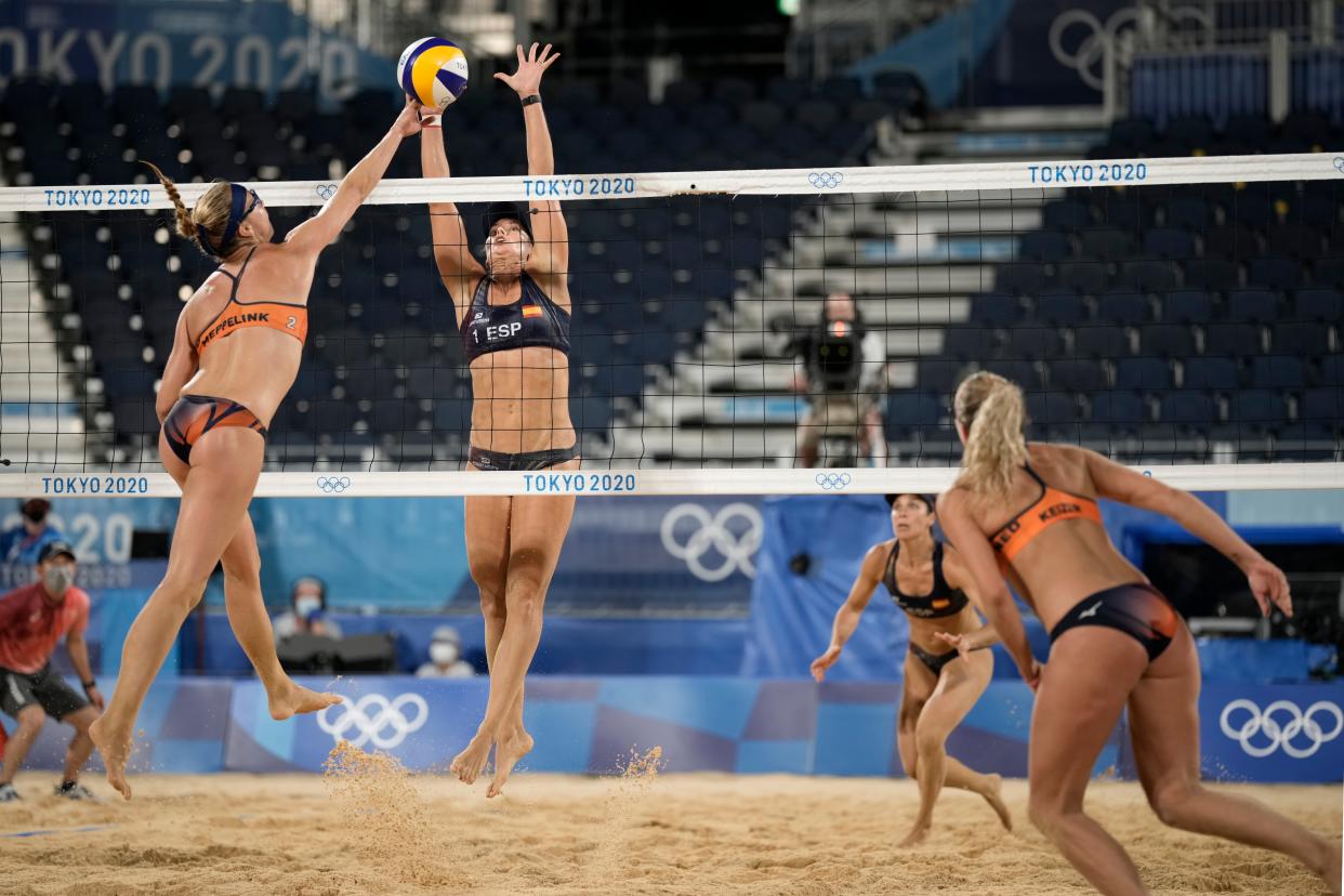 Tokyo Olympics Beach Volleyball (Copyright 2021 The Associated Press. All rights reserved)