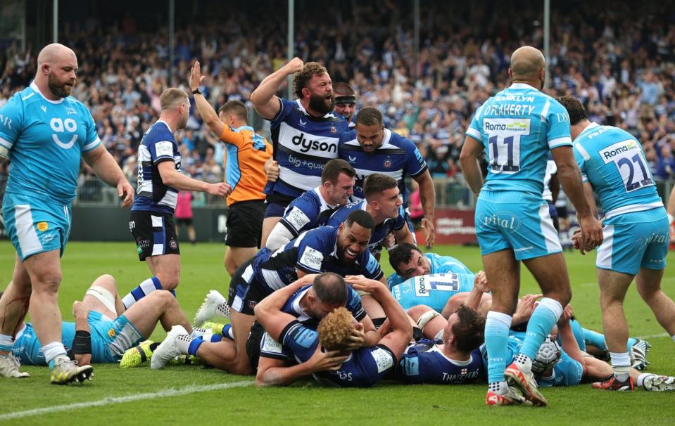 Celebration: Bath have not played in the Premiership final since 2015 (Getty Images)