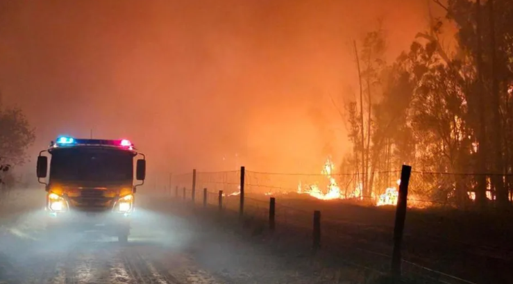 A total fire ban remains in place across the vast majority of Queensland. Source: Supplied. 
