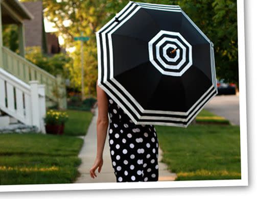 Turn a blah umbrella into a <a href="http://www.huffingtonpost.com/2012/12/19/homemade-gift-idea-umbrella-diy_n_2325075.html">stylish accessory</a> in no time.