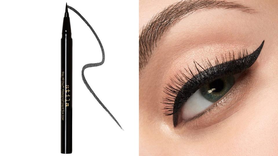 Create the cat eye of your dreams with the Stila Stay All Day Waterproof Liquid Eyeliner.