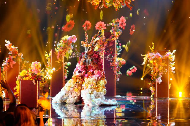 <p>Michael Becker/FOX</p> Gazelle on 'The Masked Singer'