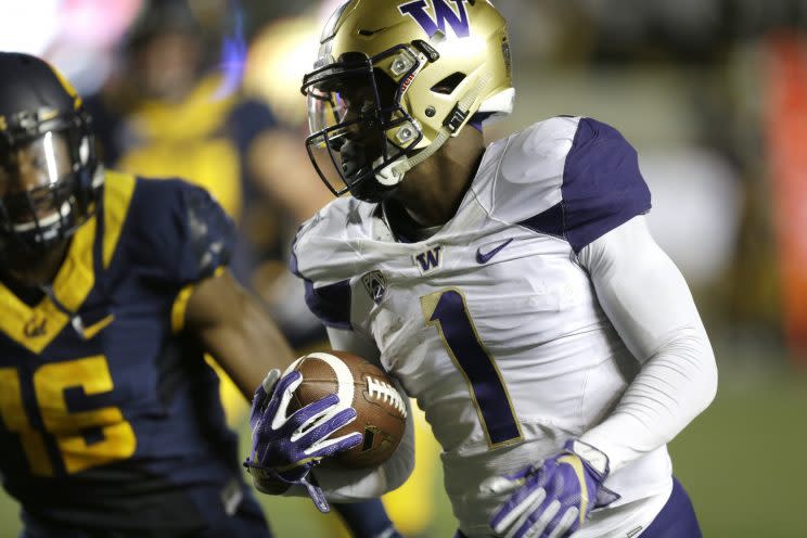 The Bengals drafted receiver John Ross ninth overall. (AP)