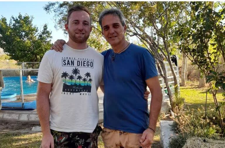 Emiliano Pennice y su padre, Daniel