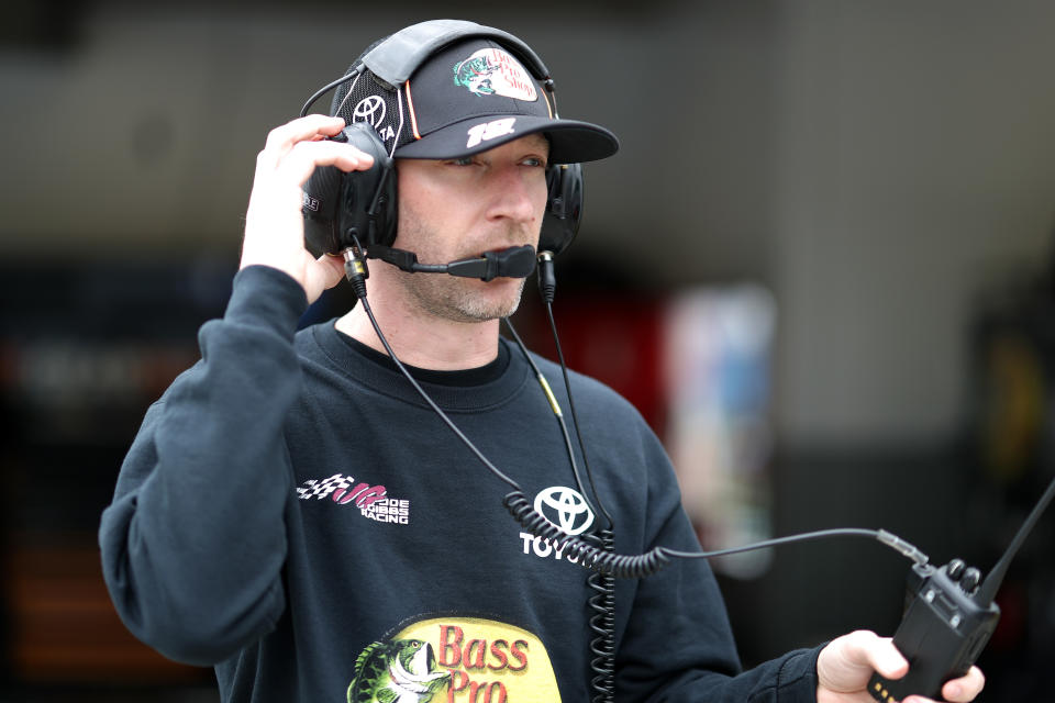 DAYTONA BEACH, FL - FEBRUARY 09:  Crew chief Cole Pearn stands in the garage area  during practice for the Monster Energy NASCAR Cup Series 61st Annual Daytona 500 at Daytona International Speedway on February 9, 2019 in Daytona Beach, Florida.  (Photo by Chris Graythen/Getty Images)
