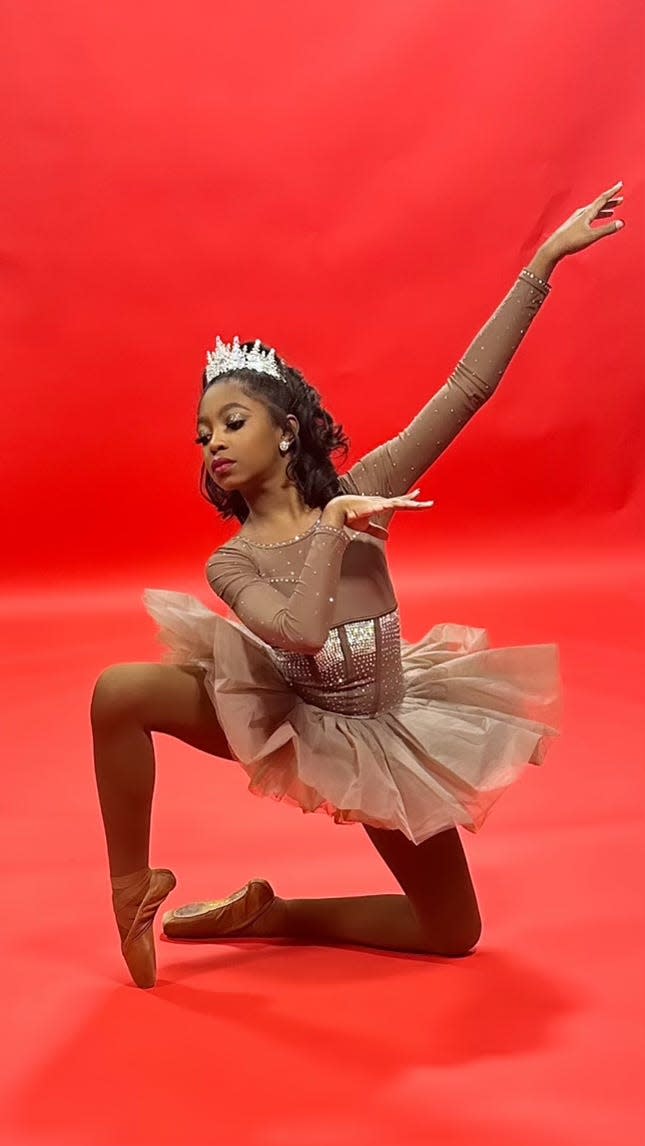 A student dancer in "The Ebony Nutcracker."