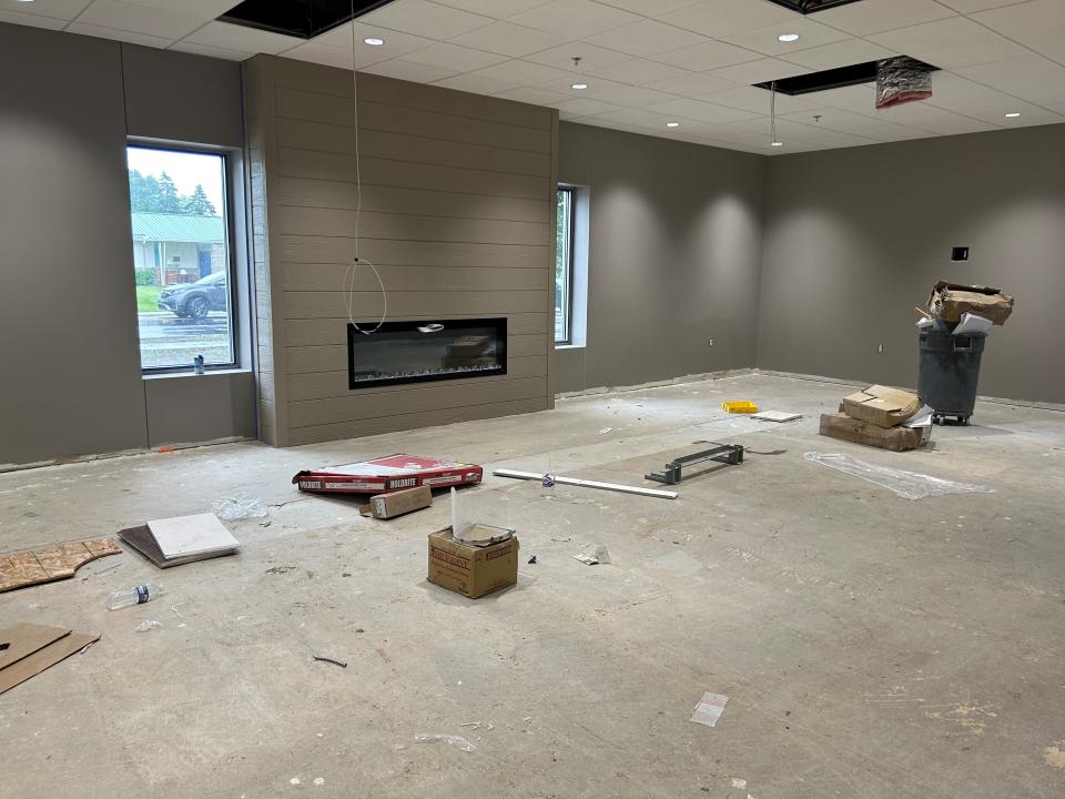 This area will serve as a quiet reading area inside the Pataskala Public Library once a $6 million expansion is completed this summer. The improved library is set to open to the public on July 29.