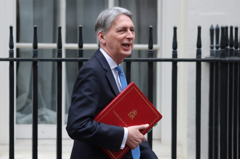 Britain's finance minister Philip Hammond's forecast remains a slowdown compared with last year's expansion