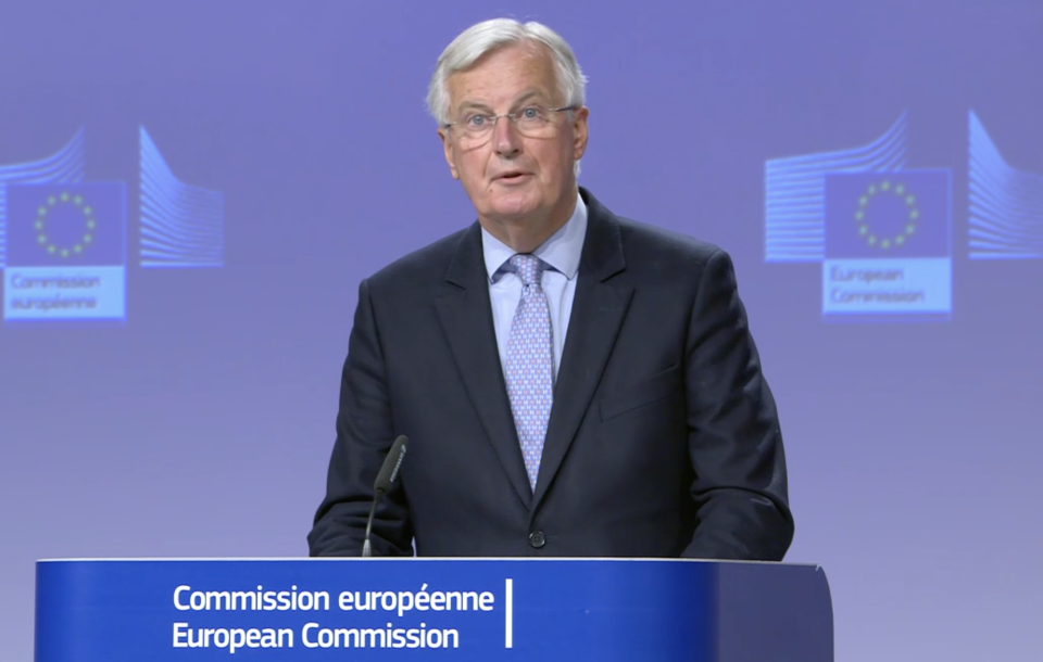 Michel Barnier said on Friday that there has been no progress following the latest round of Brexit talks between the EU and UK. (European Commission)