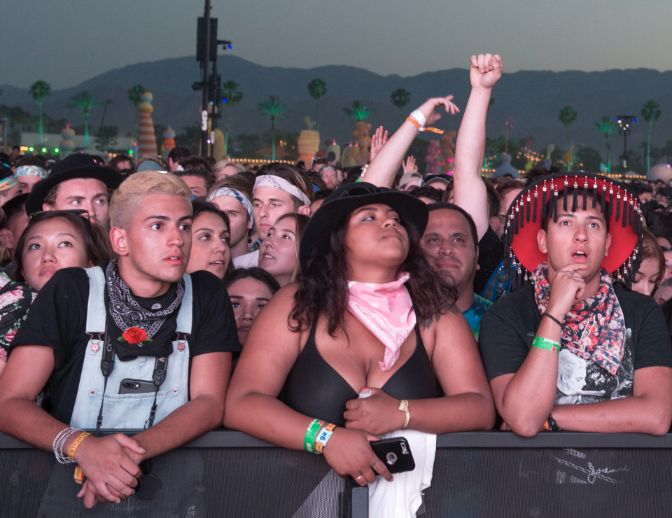 A crowd at the Coachella Valley Music And Arts Festival on April 15, 2017, in Indio, California. (Photo: VALERIE MACON/AFP via Getty Images) 