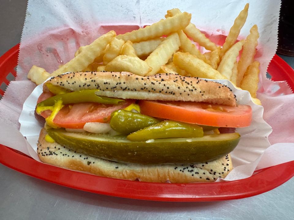 The Chicago dog from Luke's of Chicago.