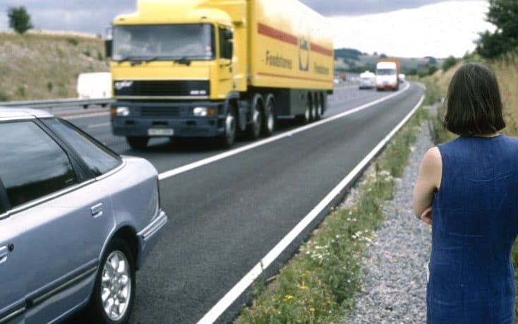 Don't wait in the car if you break down on the motorway - Rex Features