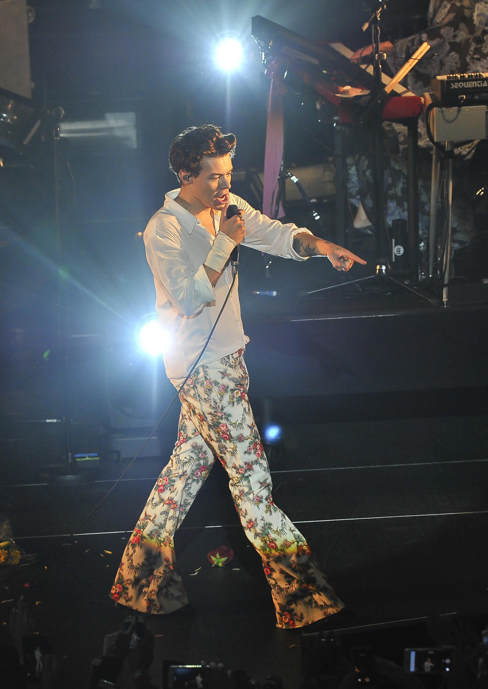 Harry Styles performs on the Tour Opening Date at The Masonic on September 19, 2017 in San Francisco, California. (Photo by Steve Jennings/Getty Images for Sony Music)