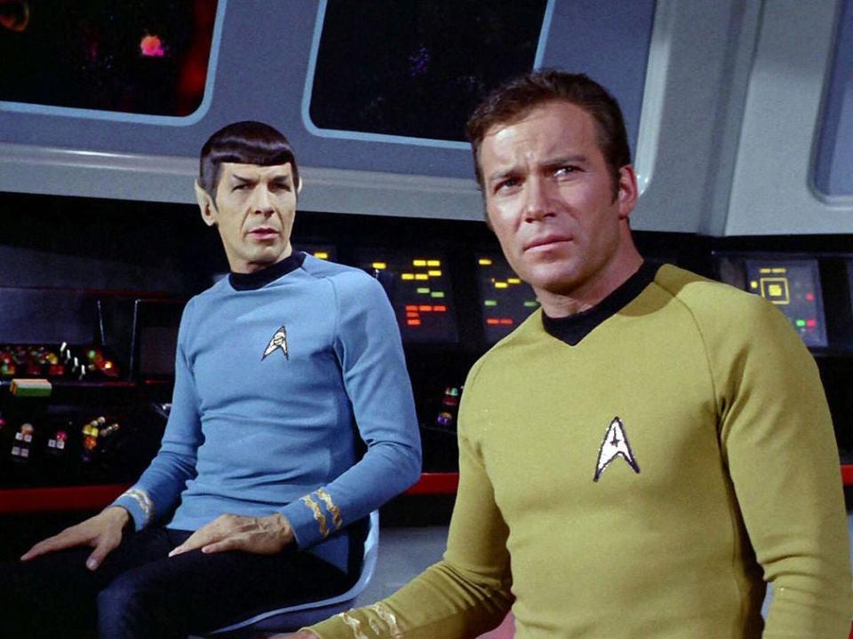 Leonard Nimoy and William Shatner in the original ‘Star Trek’ TV seriesCBS