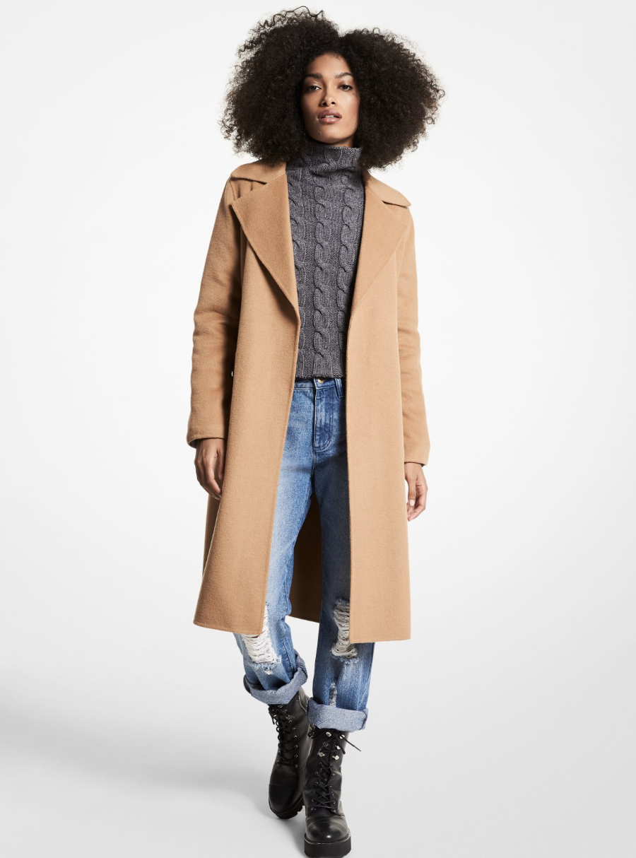 Wool Blend Wrap Coat (photo via Michael Kors)