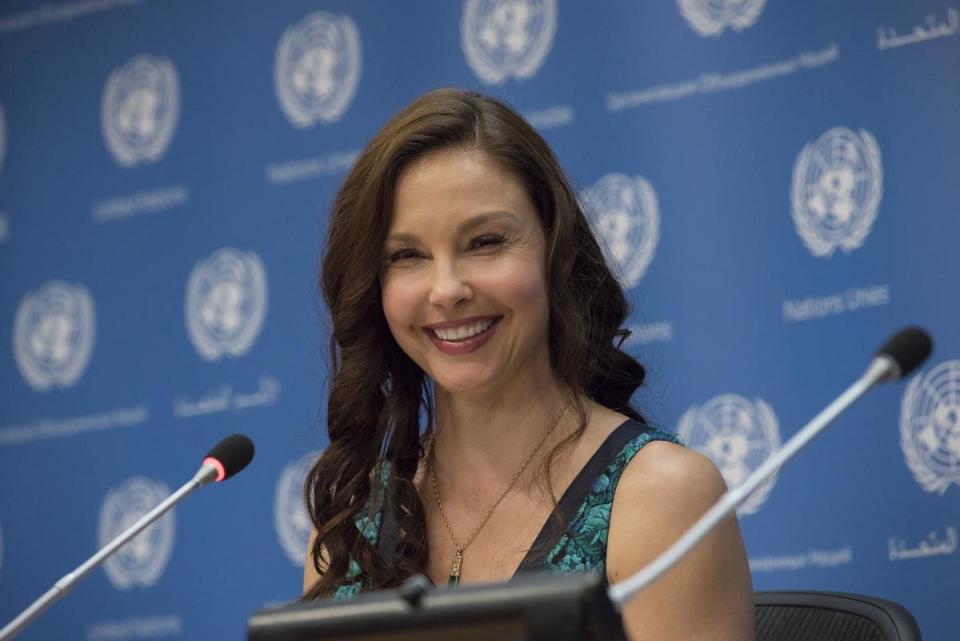 艾西莉賈德已經走出了性騷擾陰霾，擔任聯合國親善大使。（東方IC）