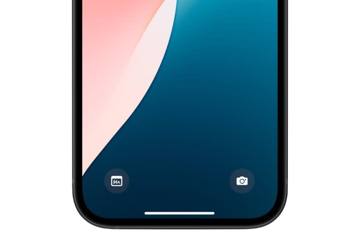 Custom lock screen shortcuts on an iPhone with iOS 18.