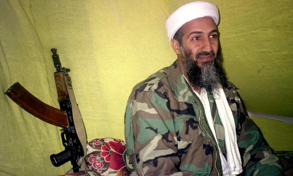 Osama bin Laden in southern Afghanistan, 1998. 