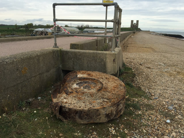 Dambusters bomb washes up on Kent beach