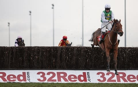 32Red sponsorship at a Kempton Park horse race - Credit: Alan Crowhurst/ Getty Images Europe