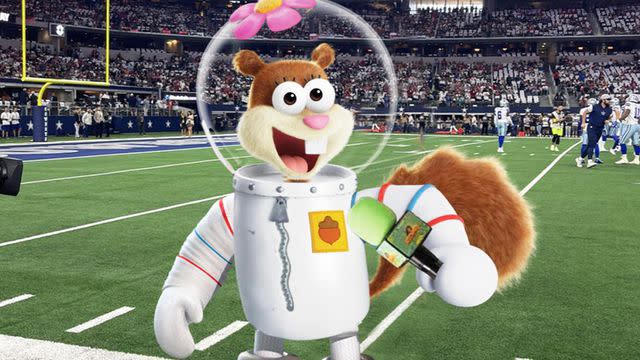 <p>CBS Sports/Nickelodeon</p> Sandy Cheeks is pictured.