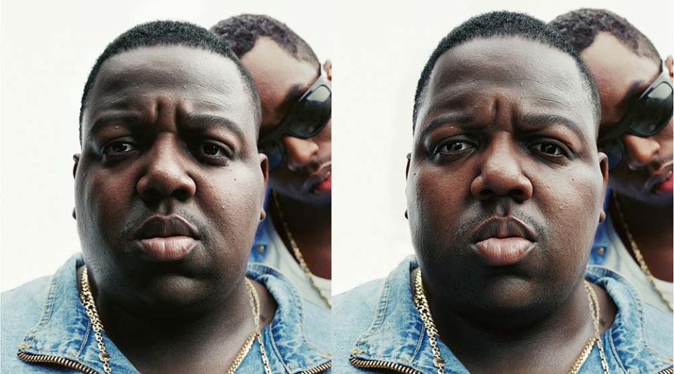 A side by side of The Brook’s hyperrealistic model of Biggie. - Credit: Courtesy of Subject