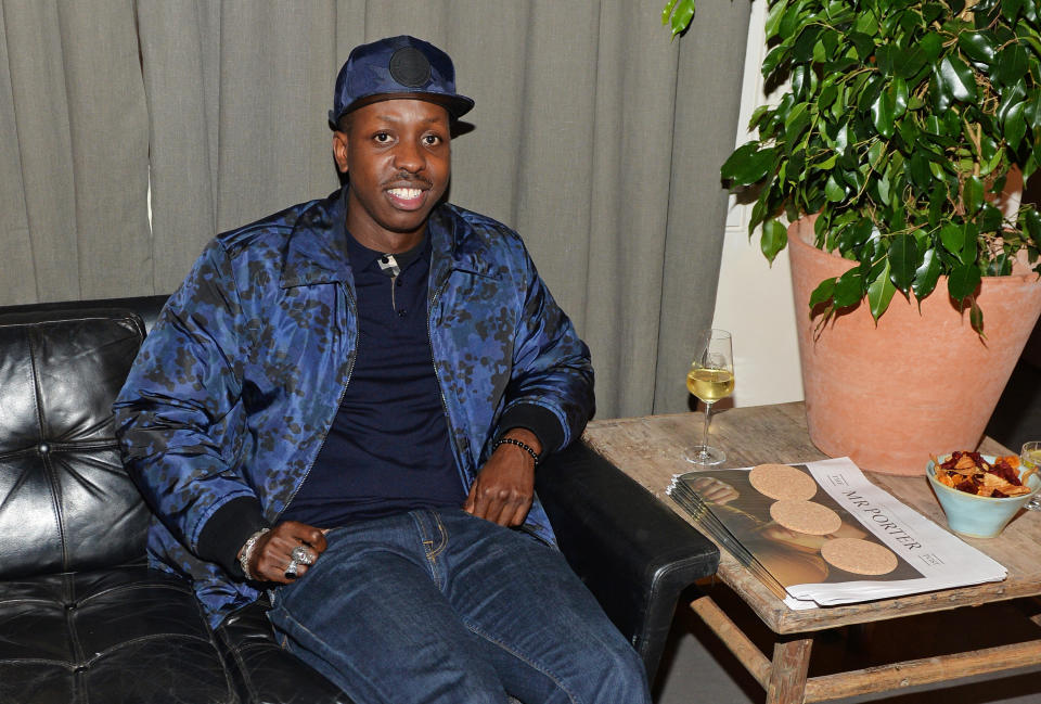 LONDON, ENGLAND - NOVEMBER 09:  Jamal Edwards attends the launch of the MR PORTER own label, Mr P, on November 9, 2017 in London, England.  (Photo by David M. Benett/Dave Benett/Getty Images for MR PORTER)