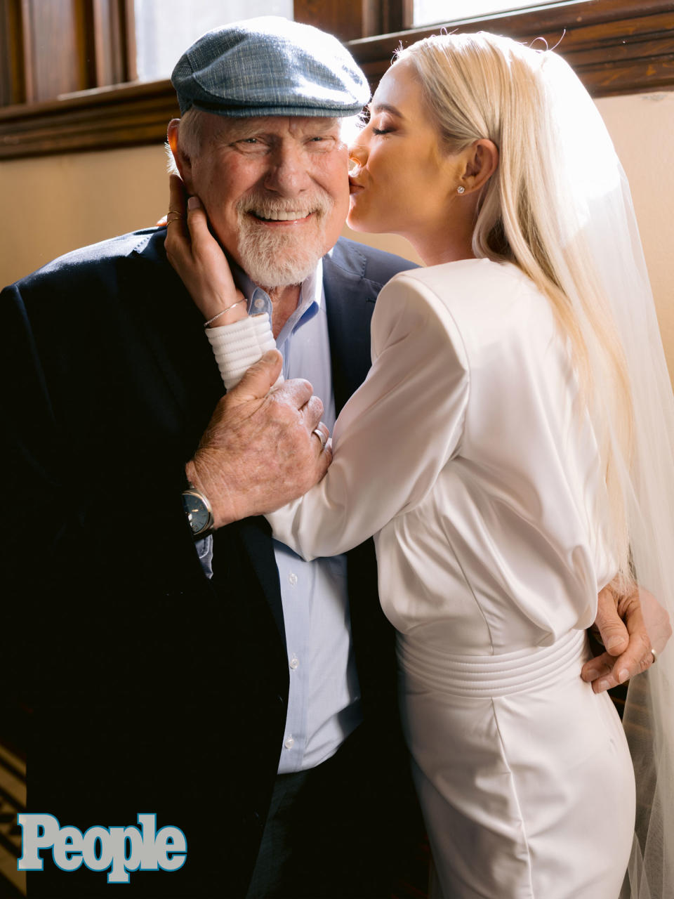 <p>Dad Terry walked his daughter down the aisle at the historical Courthouse-on-the-Square Museum at 6:30 p.m. to kick off the evening's festivities. </p>