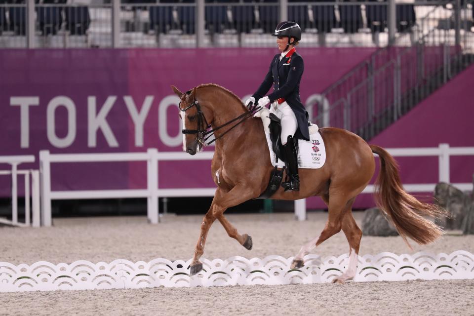 Charlotte Dujardin claimed a fifth Olympic medal (Friso Gentsch/PA) (PA Media)