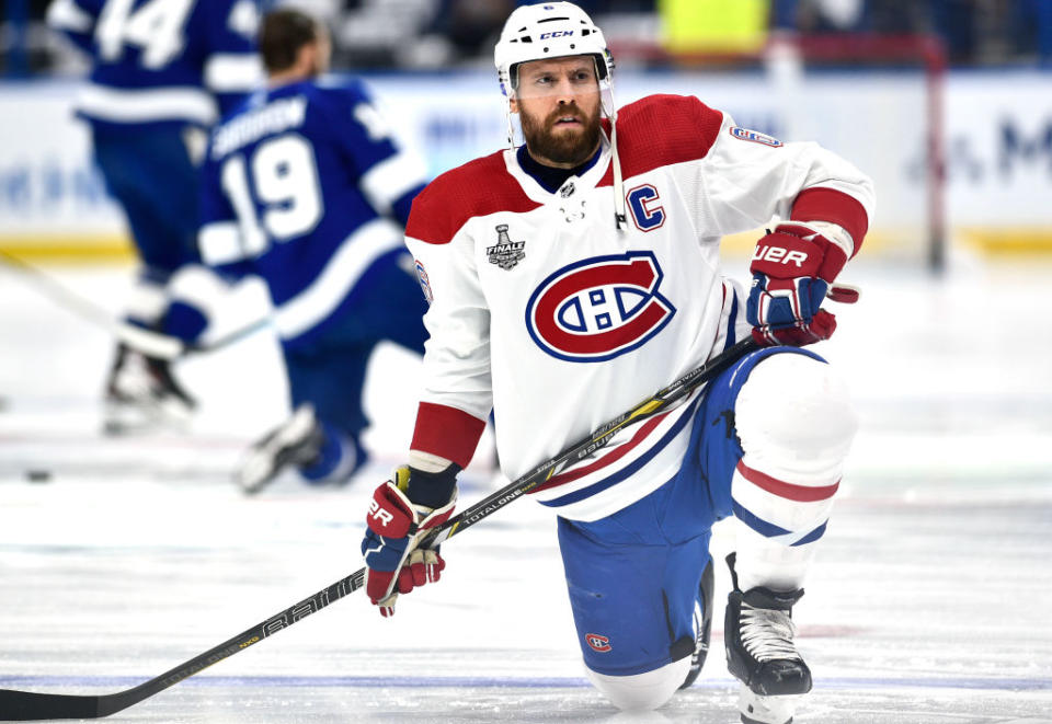 GM Marc Bergevin all but confirmed the worst for Canadiens captain Shea Weber as he provided an update on the star blueliner's health. (Getty)