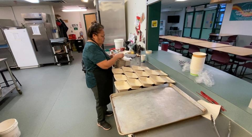 Joanne Farr has been cooking for the nutrition program since day one. She said she loves to feed the community's youth and is grateful to now have a new space to work from.