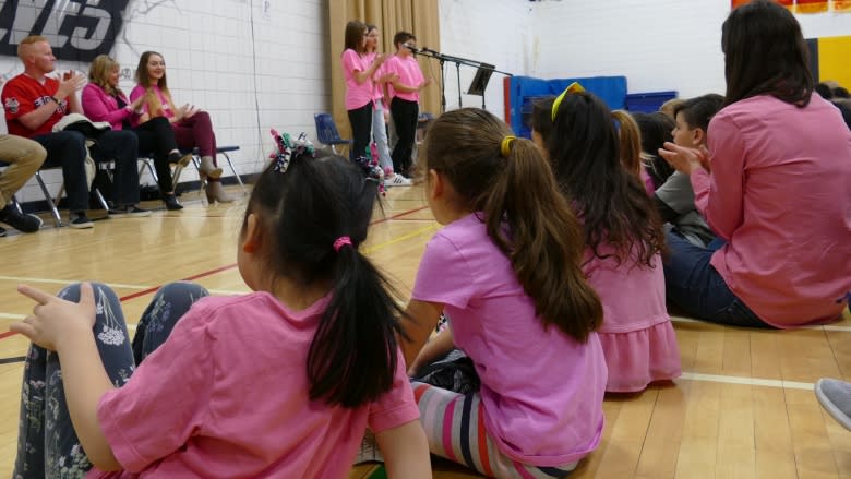 Students take action against bullying on Pink Day in Manitoba