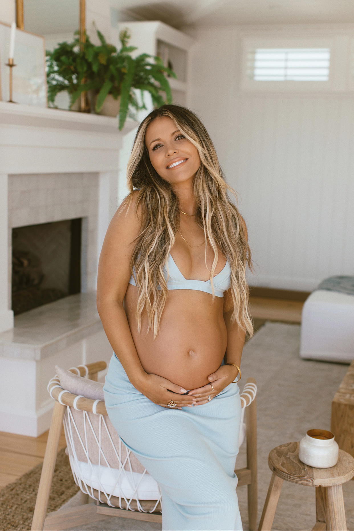 Katrina Scott told TODAY she is incredibly honored to be the first visibly pregnant model in the pages of Sports Illustrated. (Nicole Hill)