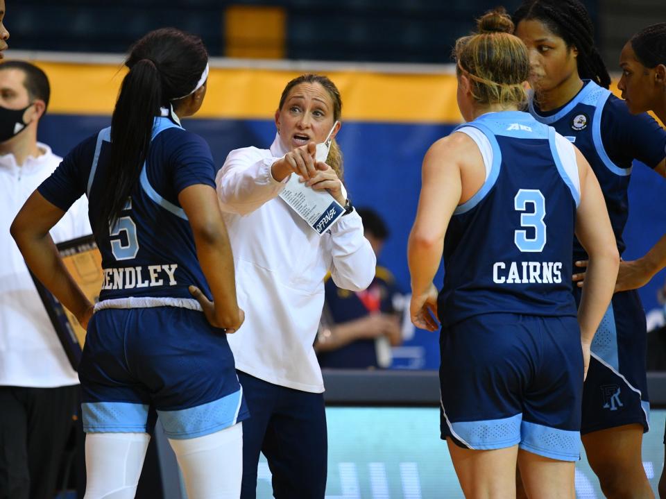 URI women's basketball coach Tammi Reiss will try to lead her team to its first NCAA Tournament in 25 years.