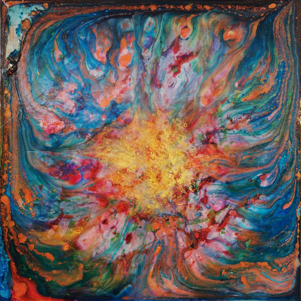 "Fusion Contained" is among 58 paintings by climate activist Barry Margolin of Yarmouth that will be on display for a "Climate Emergency" exhibit coordinated by the Cape Cod Climate Change Collaborative and the Cultural Center of Cape Cod.