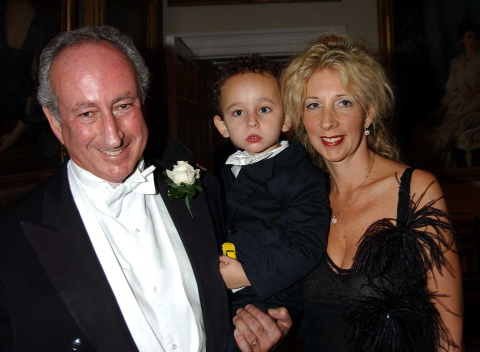 In 2003 with his second wife Laura and their son - Alan Davidson/Shutterstock