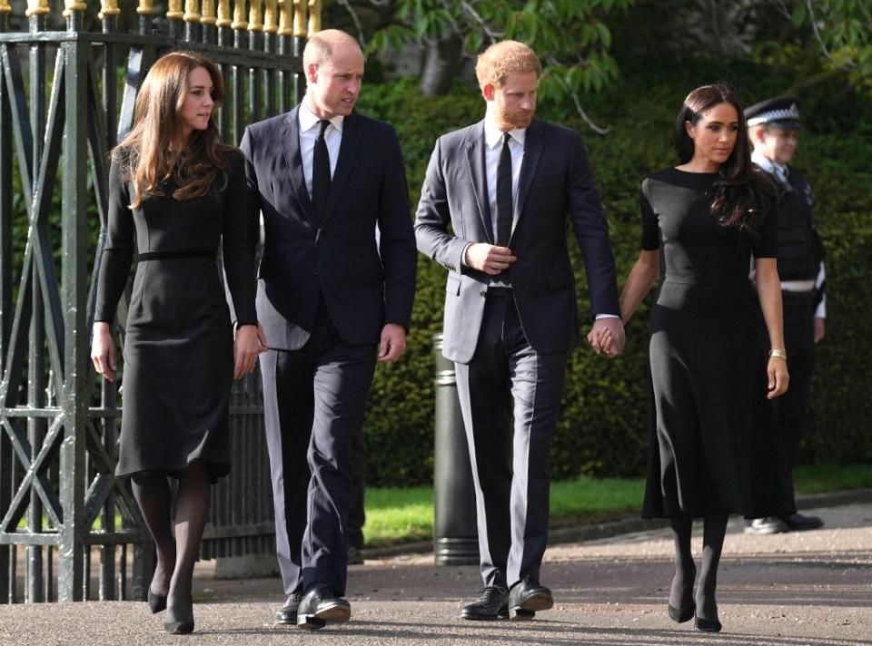 Prince William, Prince Harry, Meghan Markle, Kate Middleton