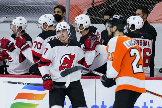 McLeod, Palmieri score in New Jersey's 4-3 win over Flyers - The