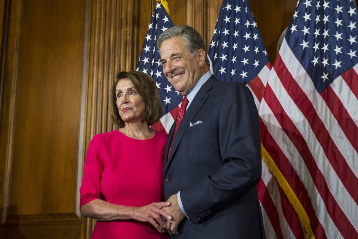 Newly Elected House Speaker Nancy Pelosi Holds Ceremonial Swearing-In With New Members Of Congress (Zach Gibson / Getty Images file)