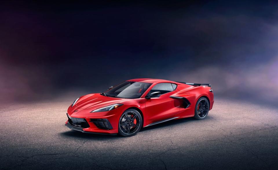 <p>And such are the heat-dissipation and performance requirements and the packaging challenges of a mid-engined sports car that the stylists would just have to find ways to make the functional solutions beautiful. The result is, well, something of a wild adolescent fantasy nonetheless.</p><p>Tucking a V-8 between the occupants and the rear-wheel centerlines meant that the driver’s compartment moved forward 16.5 inches compared with the C7’s, hard up against the front wheel wells. Chevy claims (and we can confirm) that it’s much easier to enter and exit the C8 than most other mid-engined sports cars.</p>